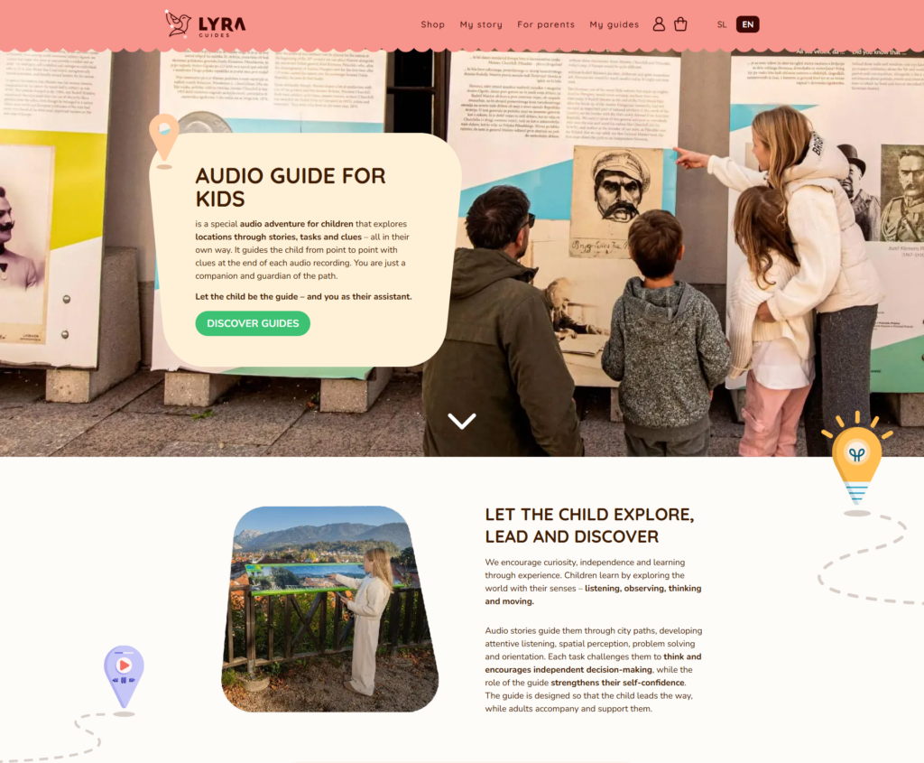A location-based audio guide platform for children